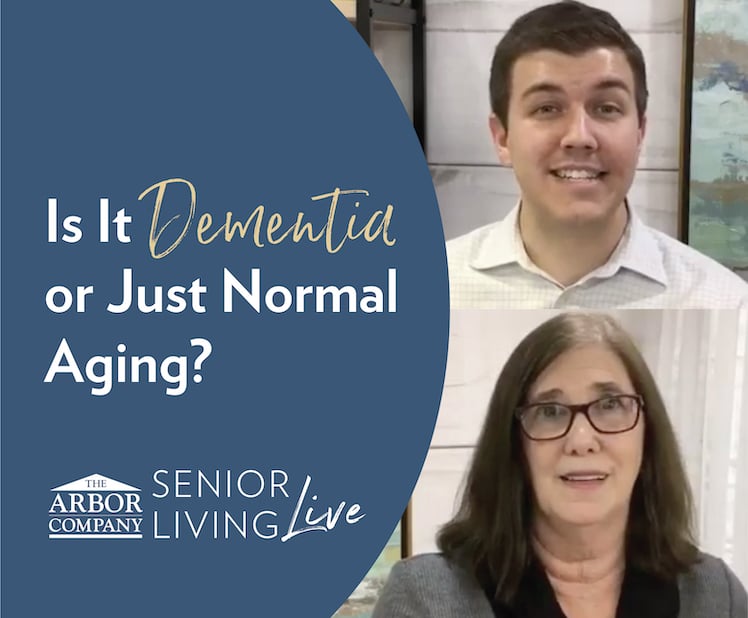 Senior Living LIVE: Is it DEMENTIA or Just Normal Aging?