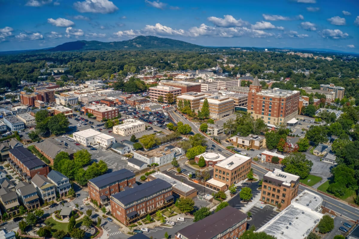 Aerial view of Marietta, GA